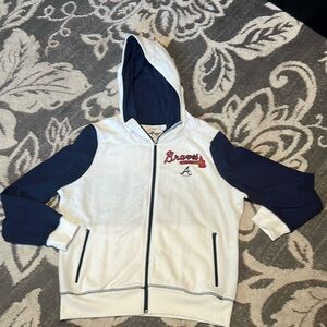 Atlanta braves full zip hoodie. Excellent condition. 4 her Carl banks. XL